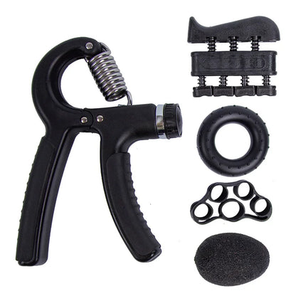 5-Piece Adjustable Hand Grip Strengthener Set for All Fitness Levels - Ravar