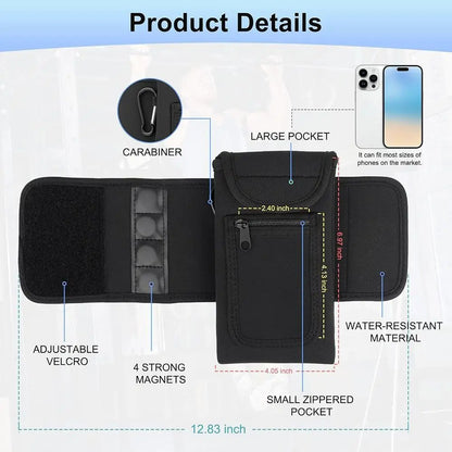 Magnetic Neoprene Water Bottle Sleeve - Gym & Outdoor Essential - Ravar