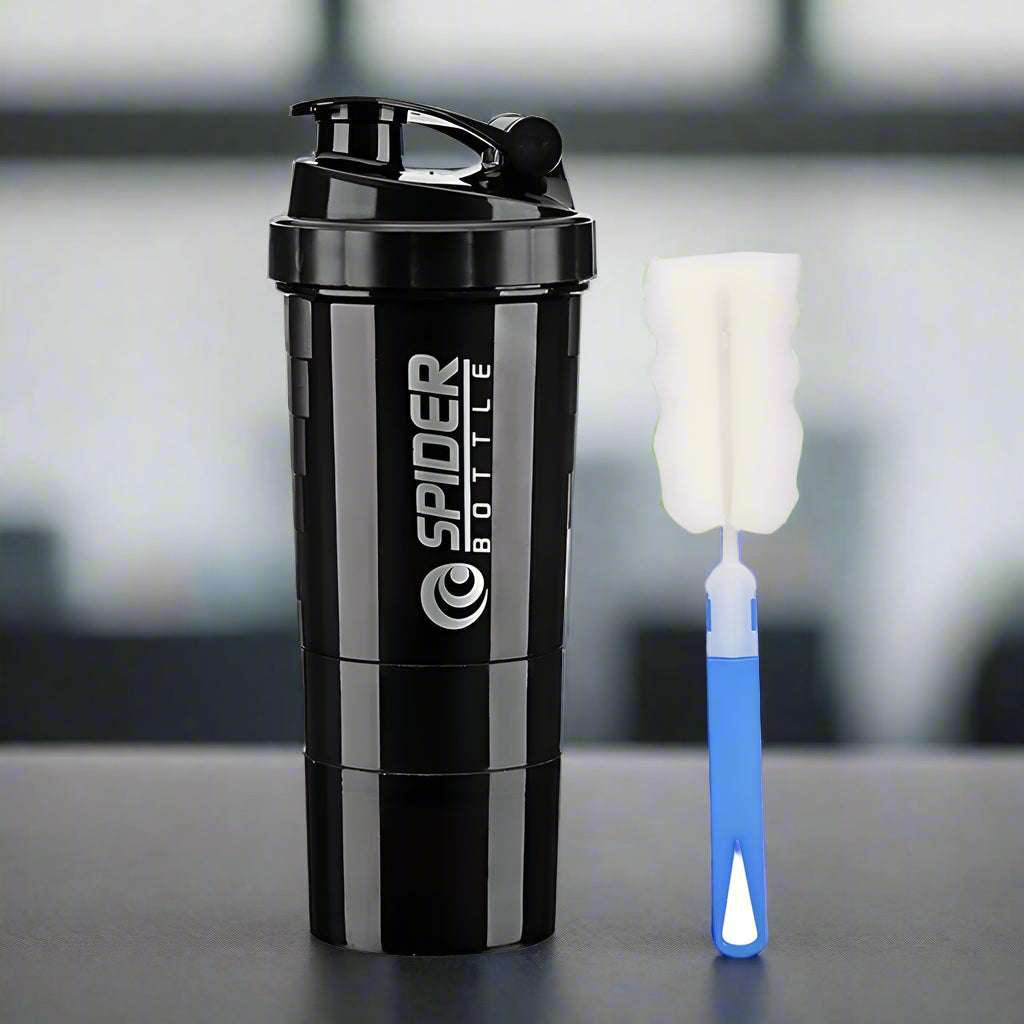 3-Layer Shaker Protein Bottle – The Ultimate Mixing Companion for Your Fitness Journey - Ravar