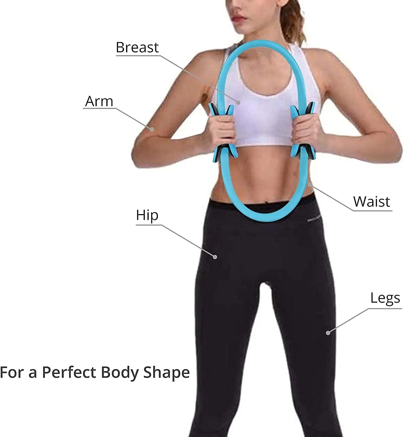 Yoga & Pilates Fitness Ring – Strengthen, Tone & Improve Flexibility - Ravar