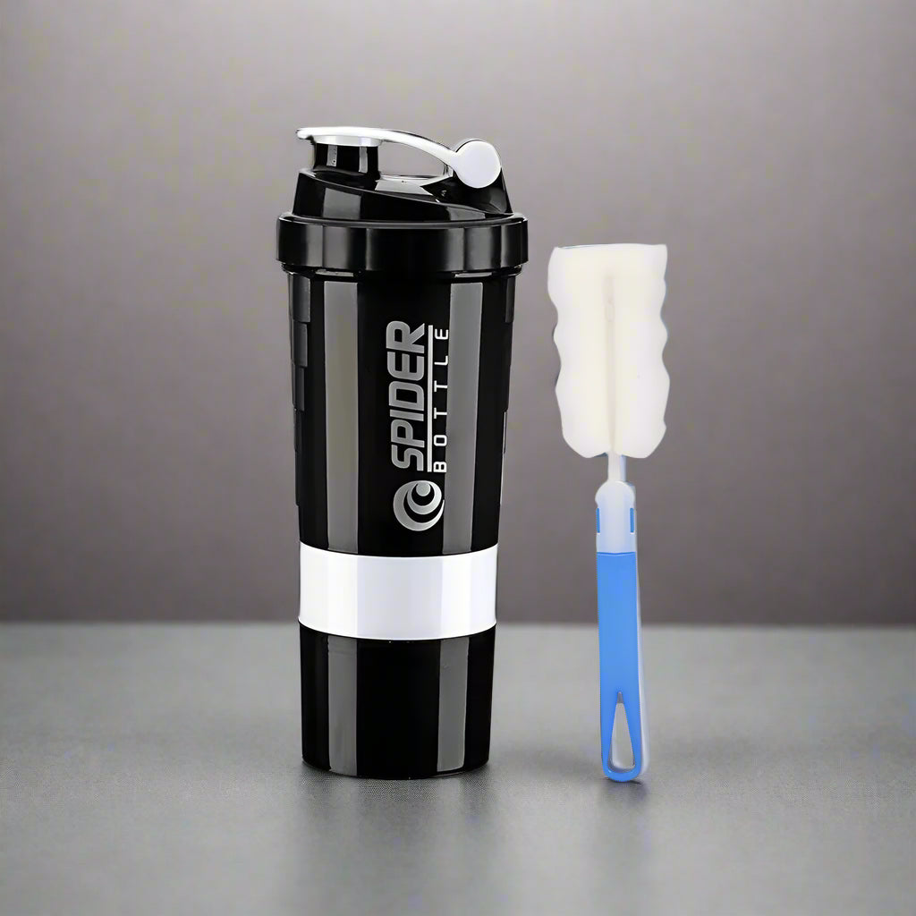 3-Layer Shaker Protein Bottle – The Ultimate Mixing Companion for Your Fitness Journey - Ravar
