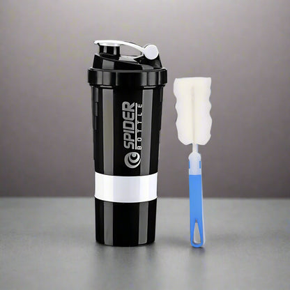3-Layer Shaker Protein Bottle – The Ultimate Mixing Companion for Your Fitness Journey - Ravar