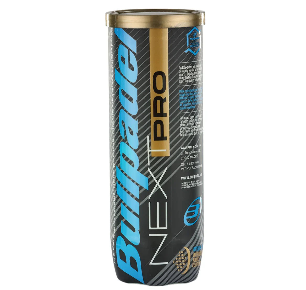 Bullpadel FIP Next Pro Padel Balls 3-Ball Tubes - Ravar