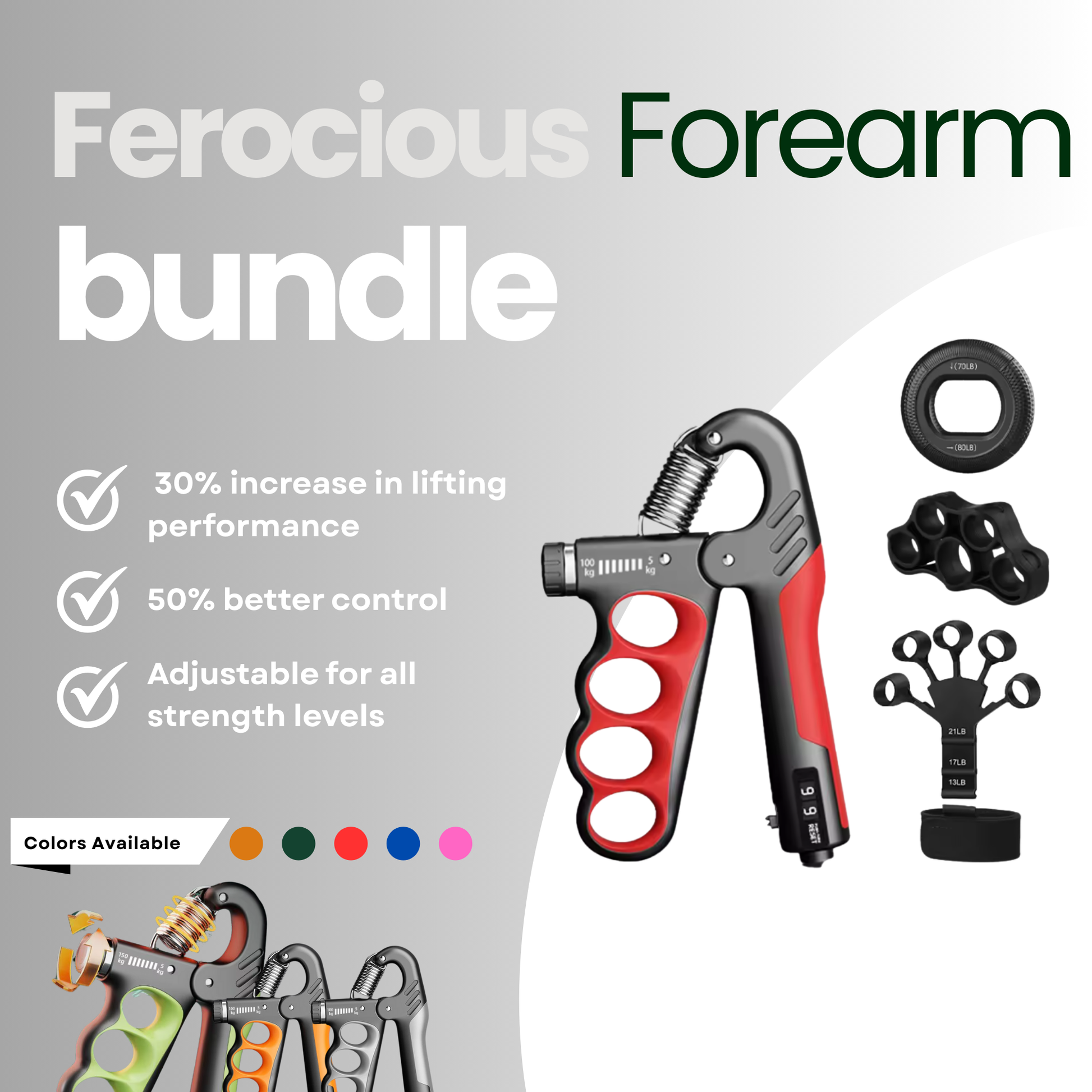 Adjustable Forearm Exerciser for forearm workouts - Ravar