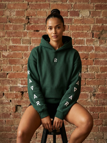 Ravar Arm-Print Heavyweight Hoodie - Ravar